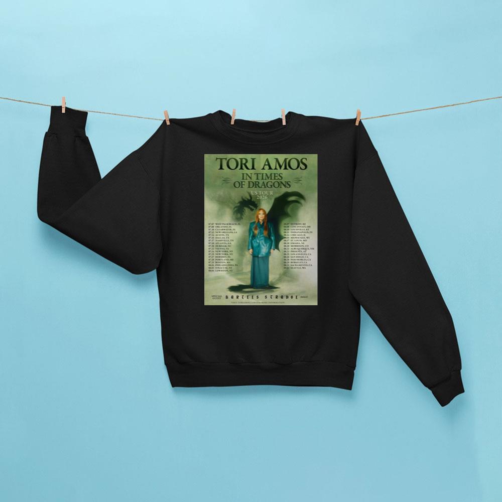 Tori Amos In Times Of Dragons Tour 2026 Shirt Tori Amos In Times Of Dragons Tour 2026 Shirt