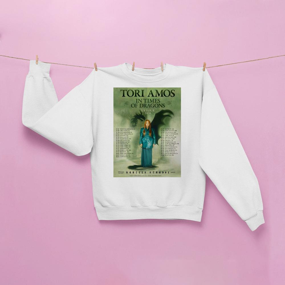 Tori Amos In Times Of Dragons Tour 2026 Shirt Tori Amos In Times Of Dragons Tour 2026 Shirt