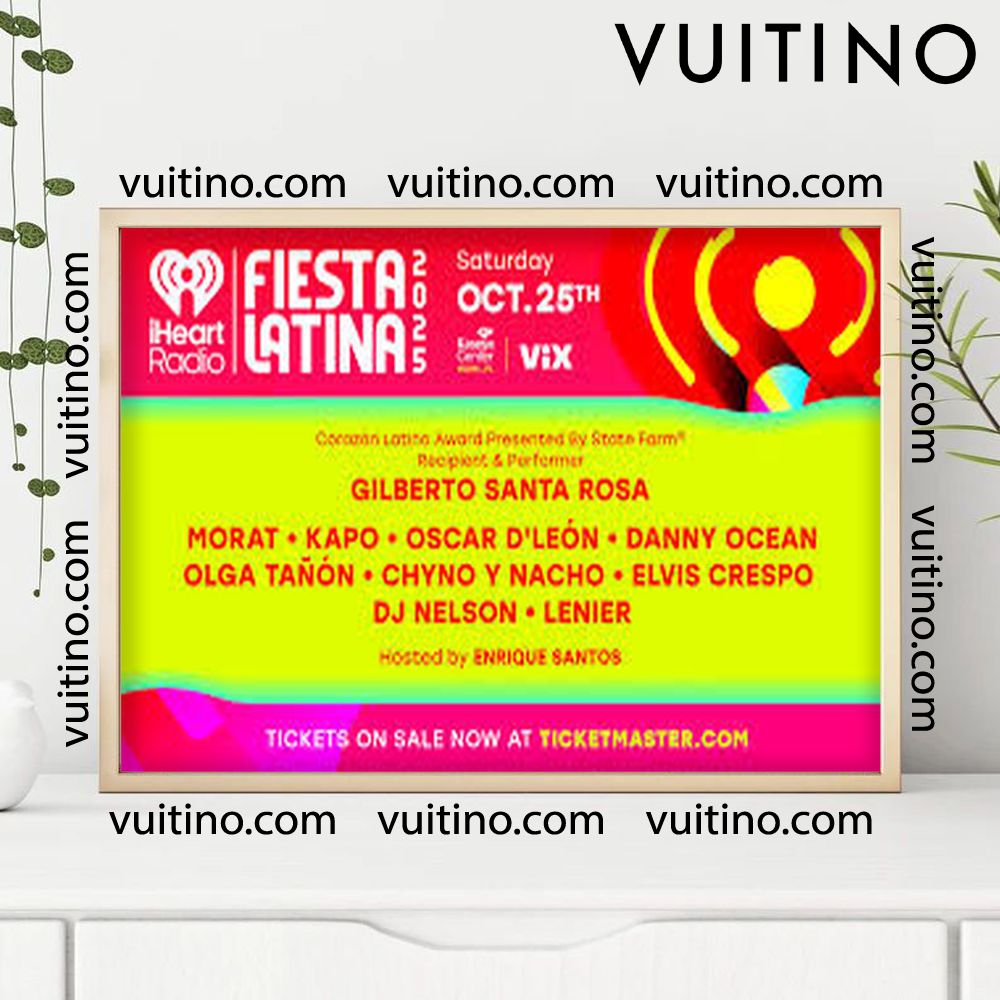 Iheartradio Fiesta Latina 2025 Horizontal Poster No Frame Iheartradio Fiesta Latina 2025 Horizontal Poster No Frame