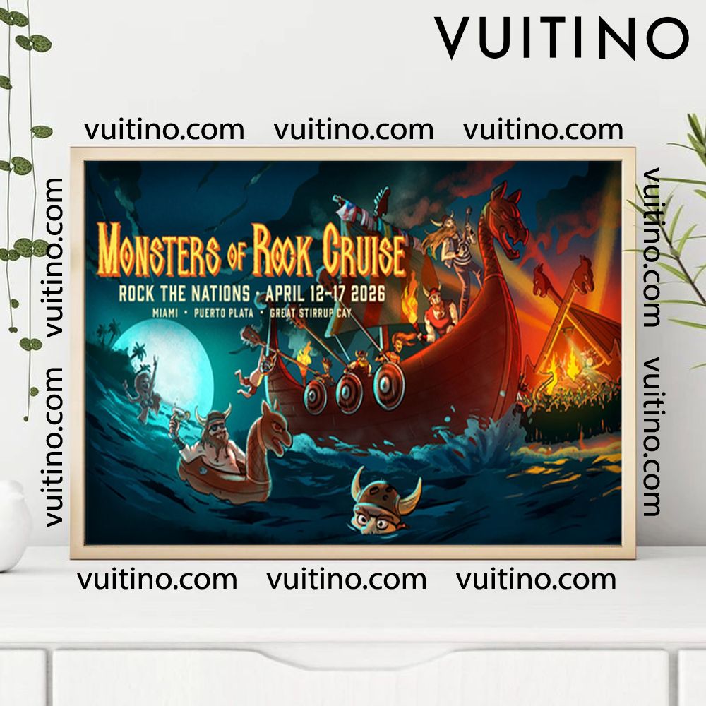 Monsters Of Rock Cruise 2026 2 Horizontal Poster No Frame Monsters Of Rock Cruise 2026 2 Horizontal Poster No Frame