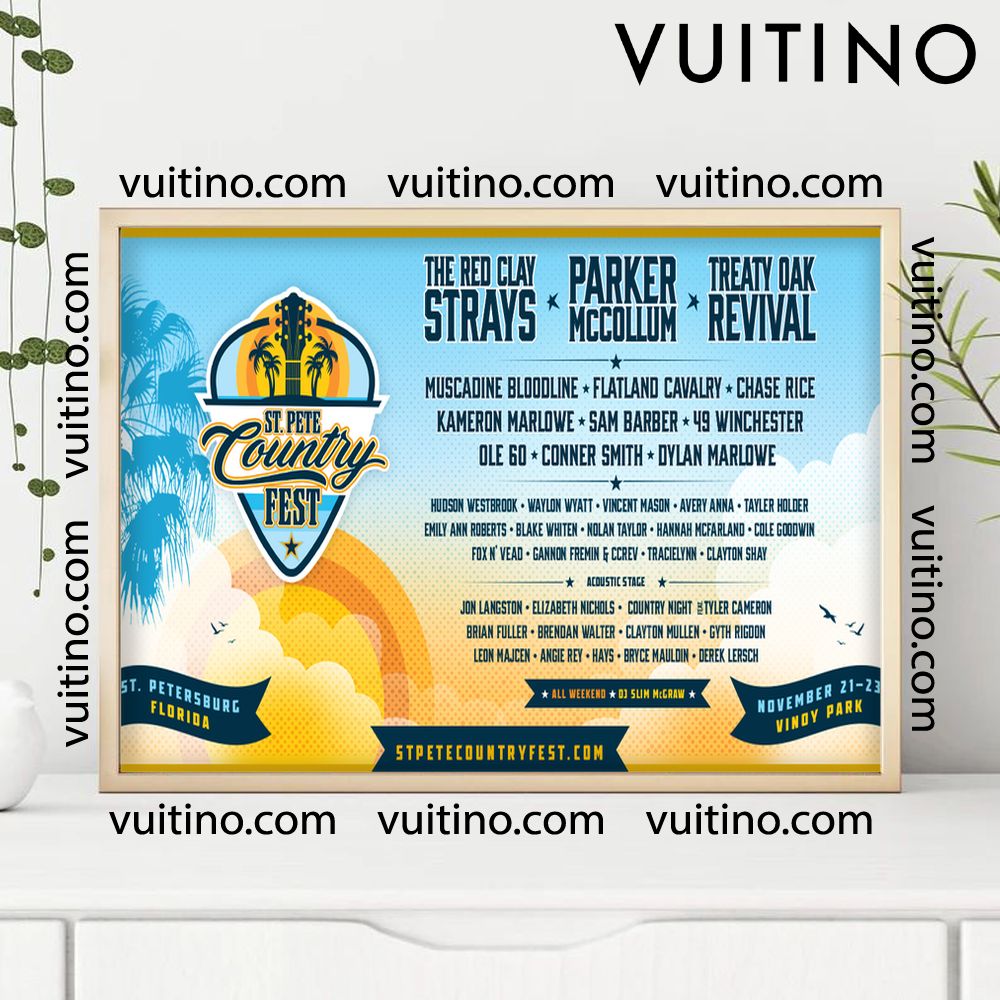 St Pete Country Fest 2025 2 Poster (No Frame) St Pete Country Fest 2025 2 Poster (No Frame)