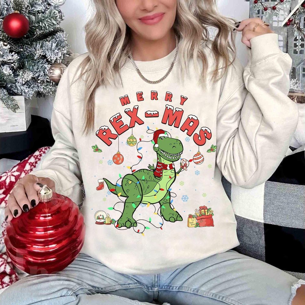 Disney Pixar Toy Story Merry Rex Mas Christmas Lights Vuitino Merch