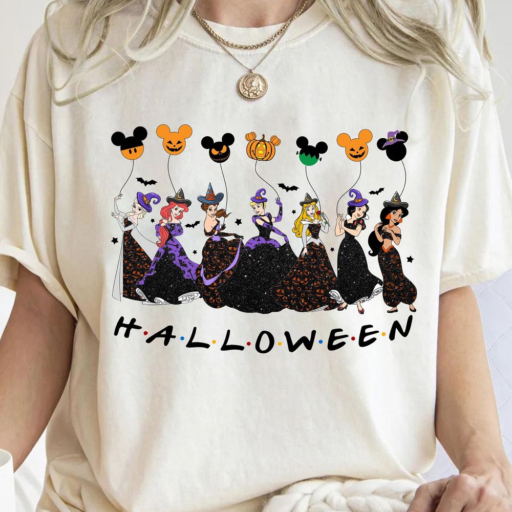 Disney Princess Group Halloween Spooky Balloon Vuitino Apparel