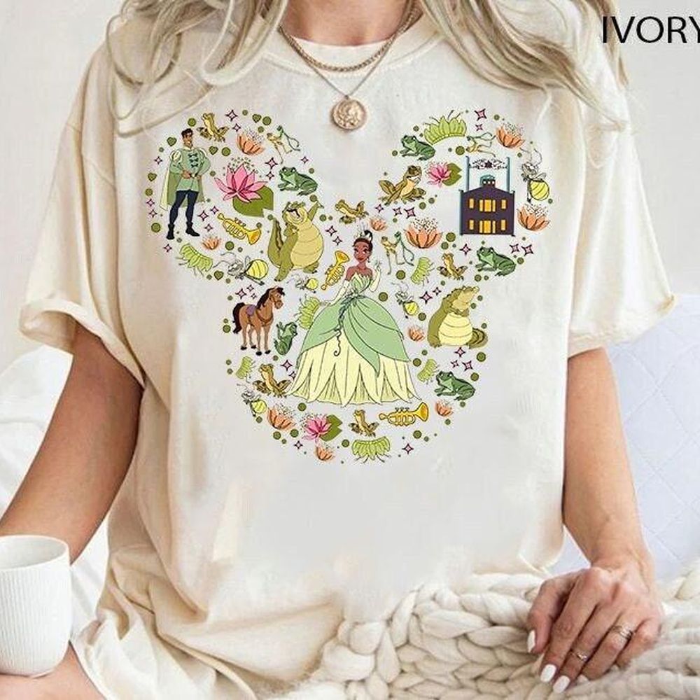 Disney Princess Tiana Mickey Ears Vuitino Shirt