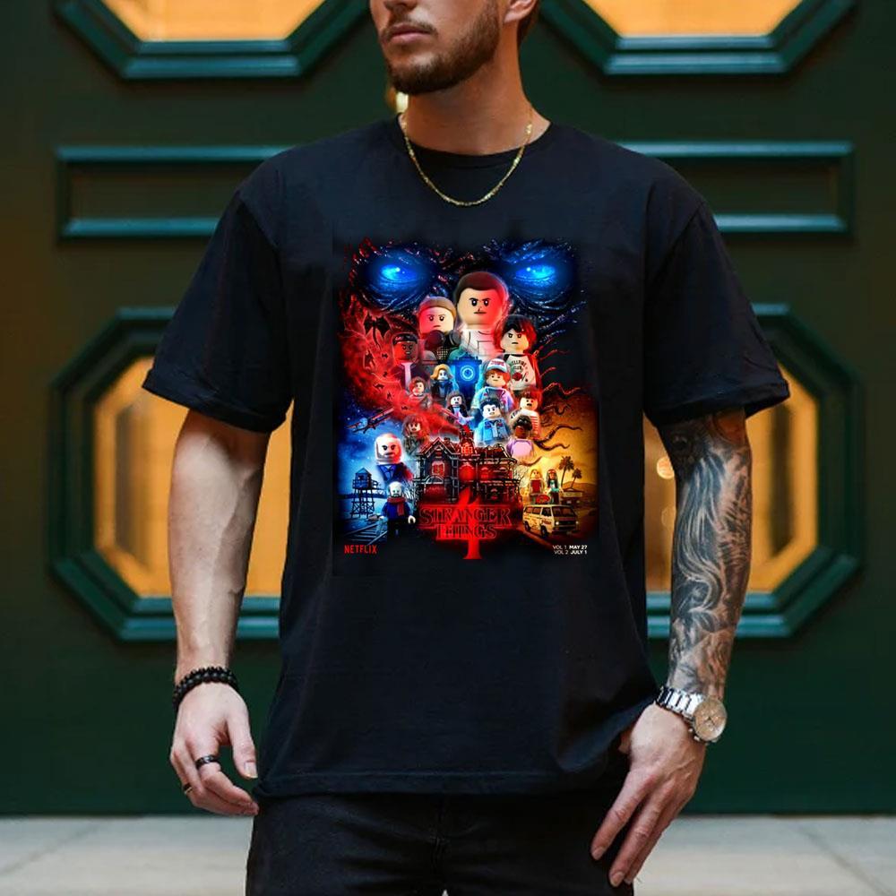 Art Stranger Things And Lego 2025 2 Shirt