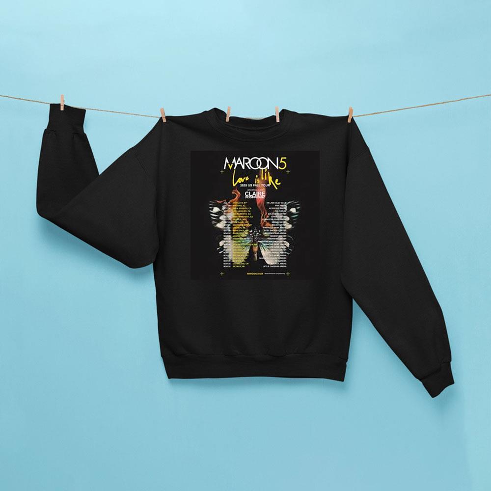 Maroon 5 Love Is Like Album 2025 1 Apparel