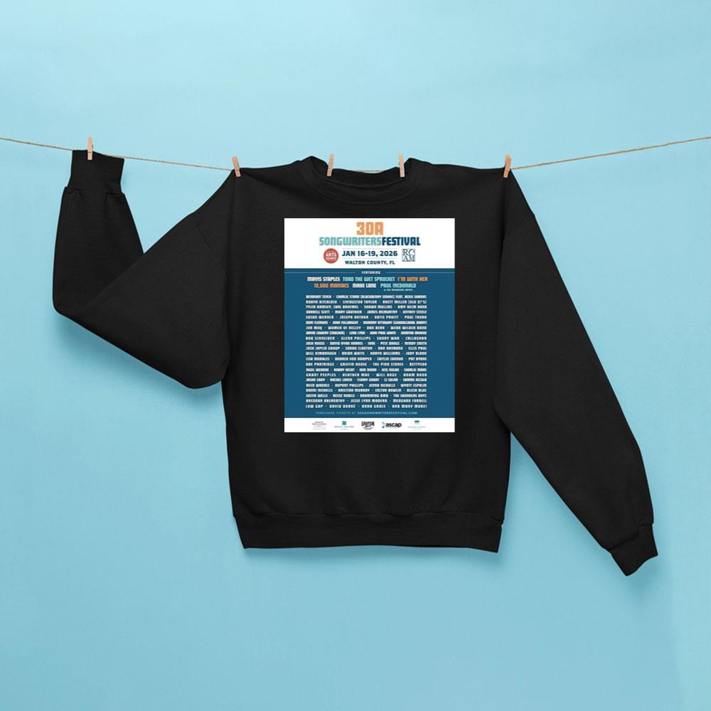 30a Songwriters Festival 2026 Apparel 30a Songwriters Festival 2026 Apparel