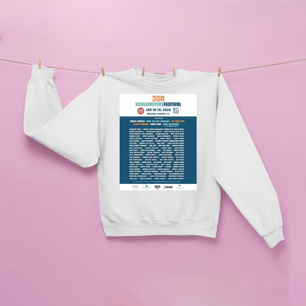 30a Songwriters Festival 2026 Apparel 30a Songwriters Festival 2026 Apparel