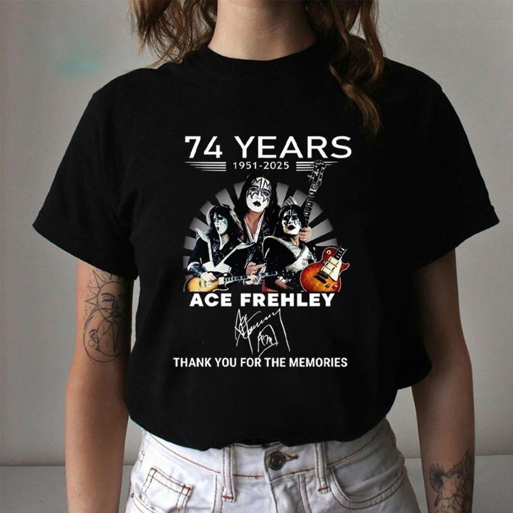 Thank You For The Momories Rip Ace Frehley 1951 2025 Shirt Thank You For The Momories Rip Ace Frehley 1951 2025 Shirt