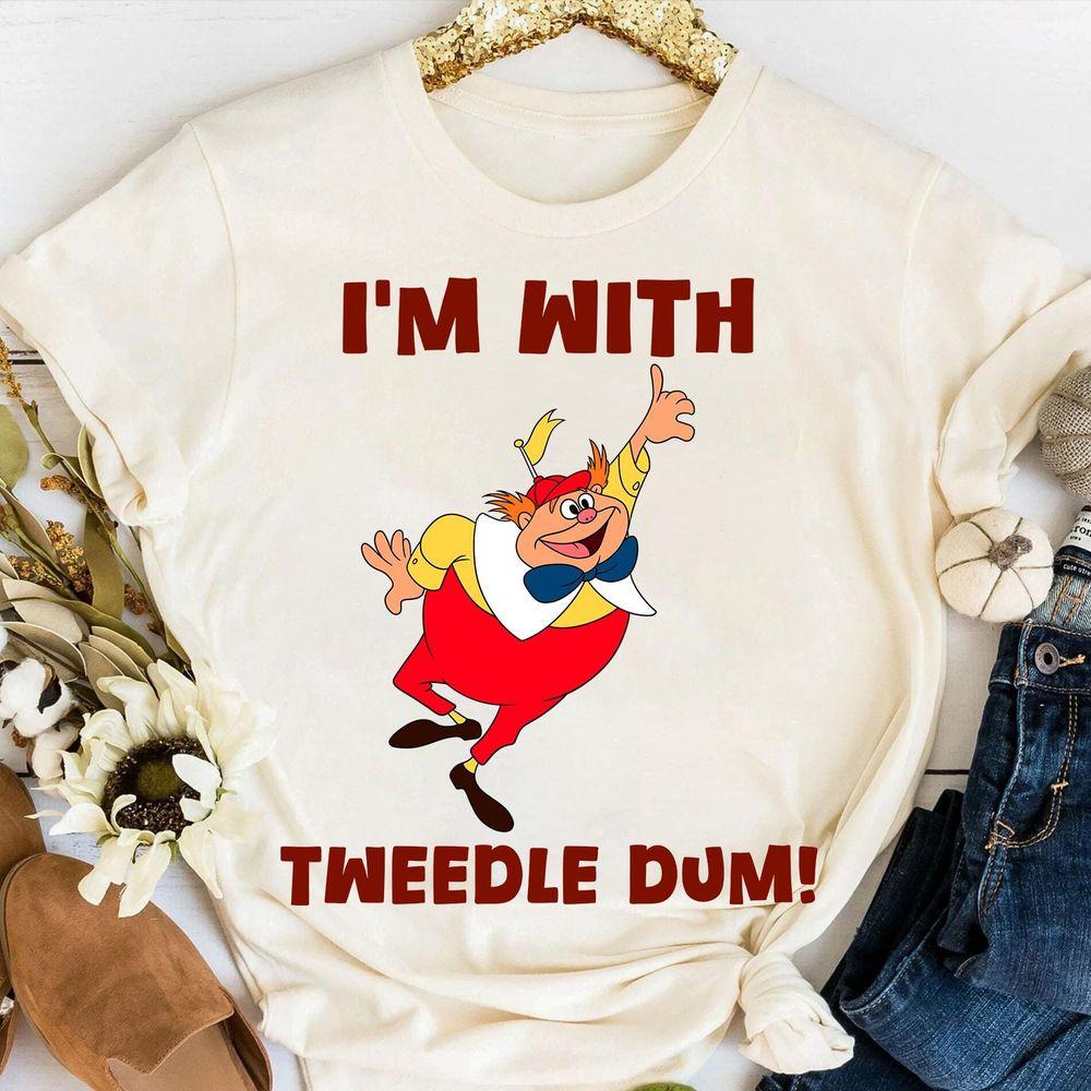 Alice In Wonderland Im With Tweedledum Tweedledee Shirt