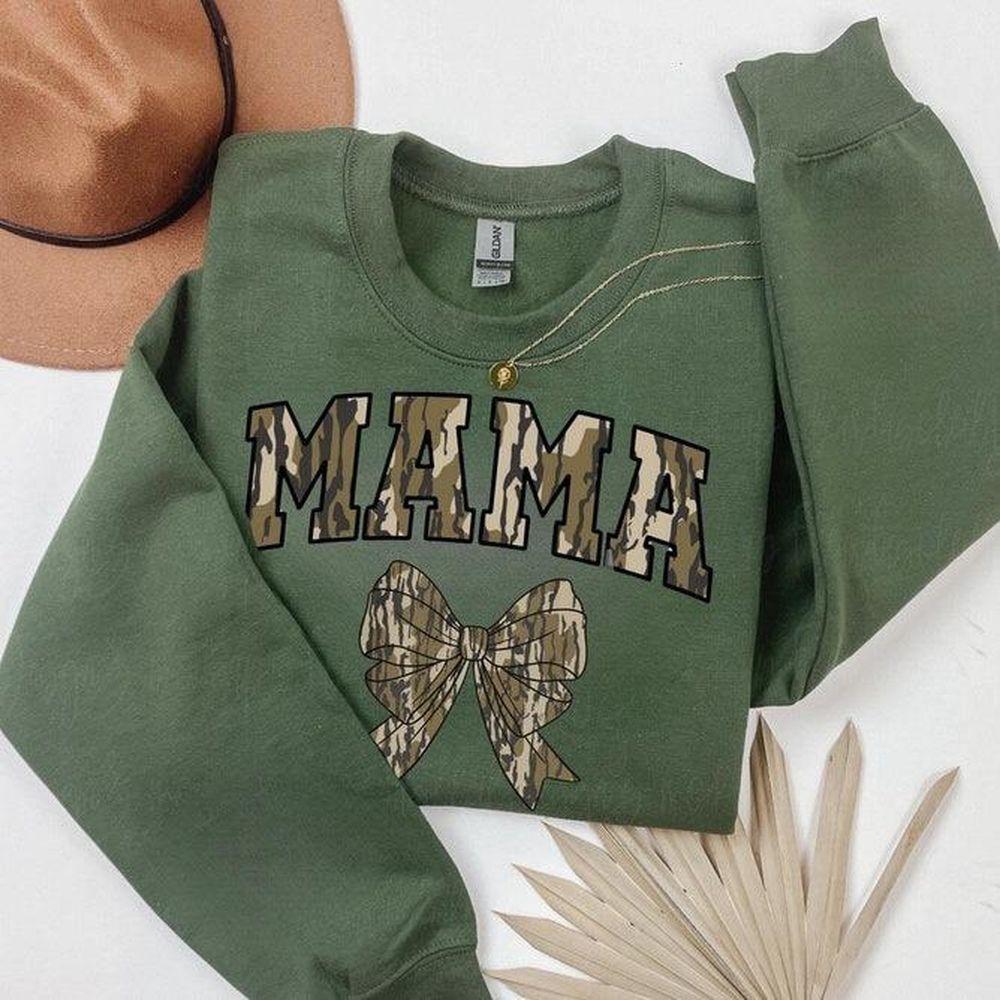 Camo Bow Mama Vuitino Shirt