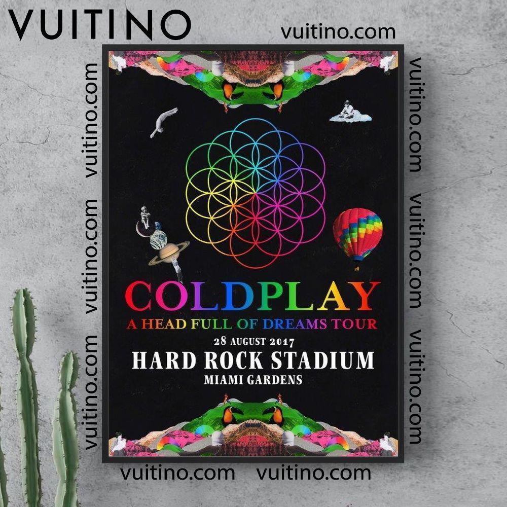 Coldplay Hard Rock Stadium Miami Gardens 28 August 2017 Vertical Poster No Frame