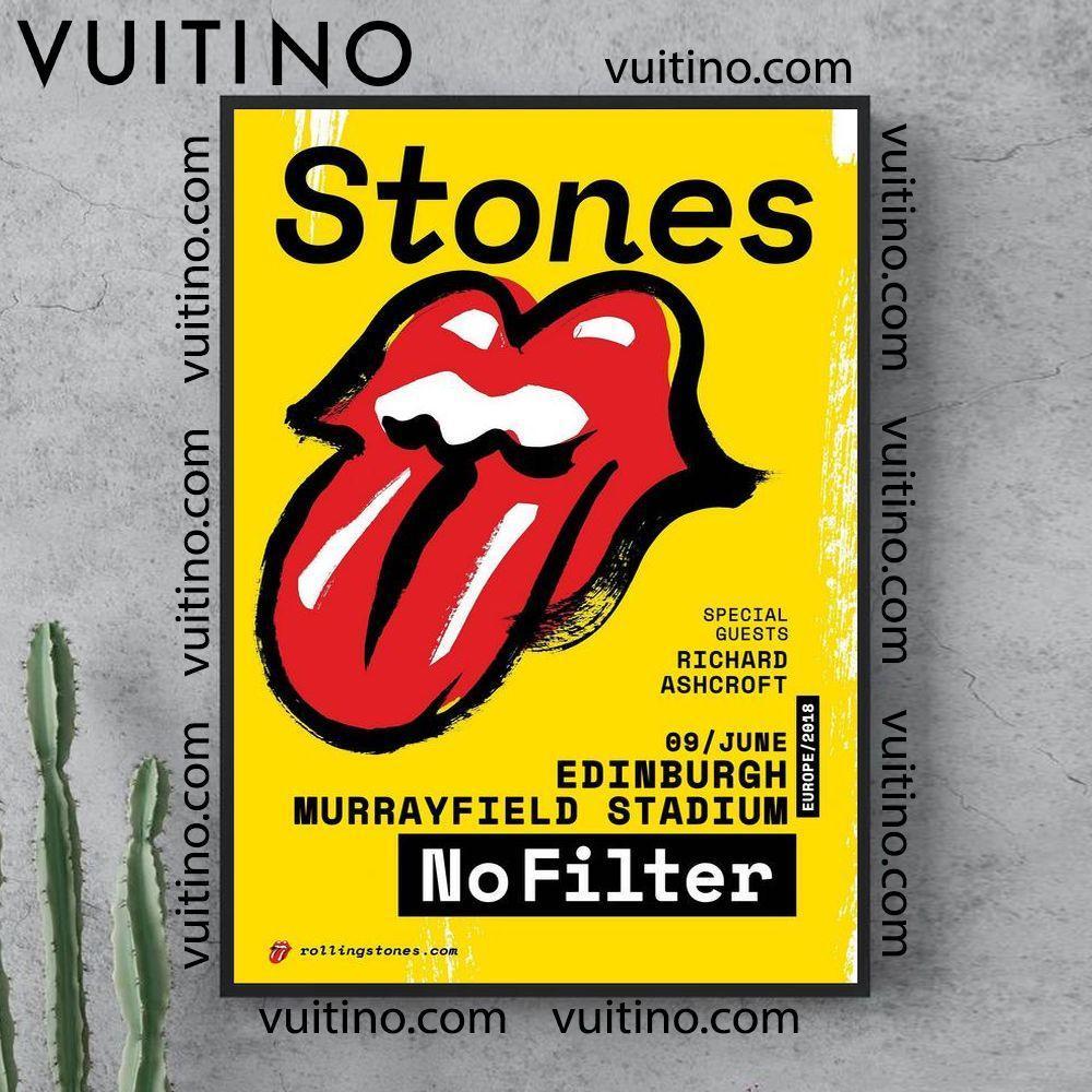 Rolling Stones No Filter 2018 Tour Edinburgh Murrayfield Stadium 9 June No Frame Vertical Poster