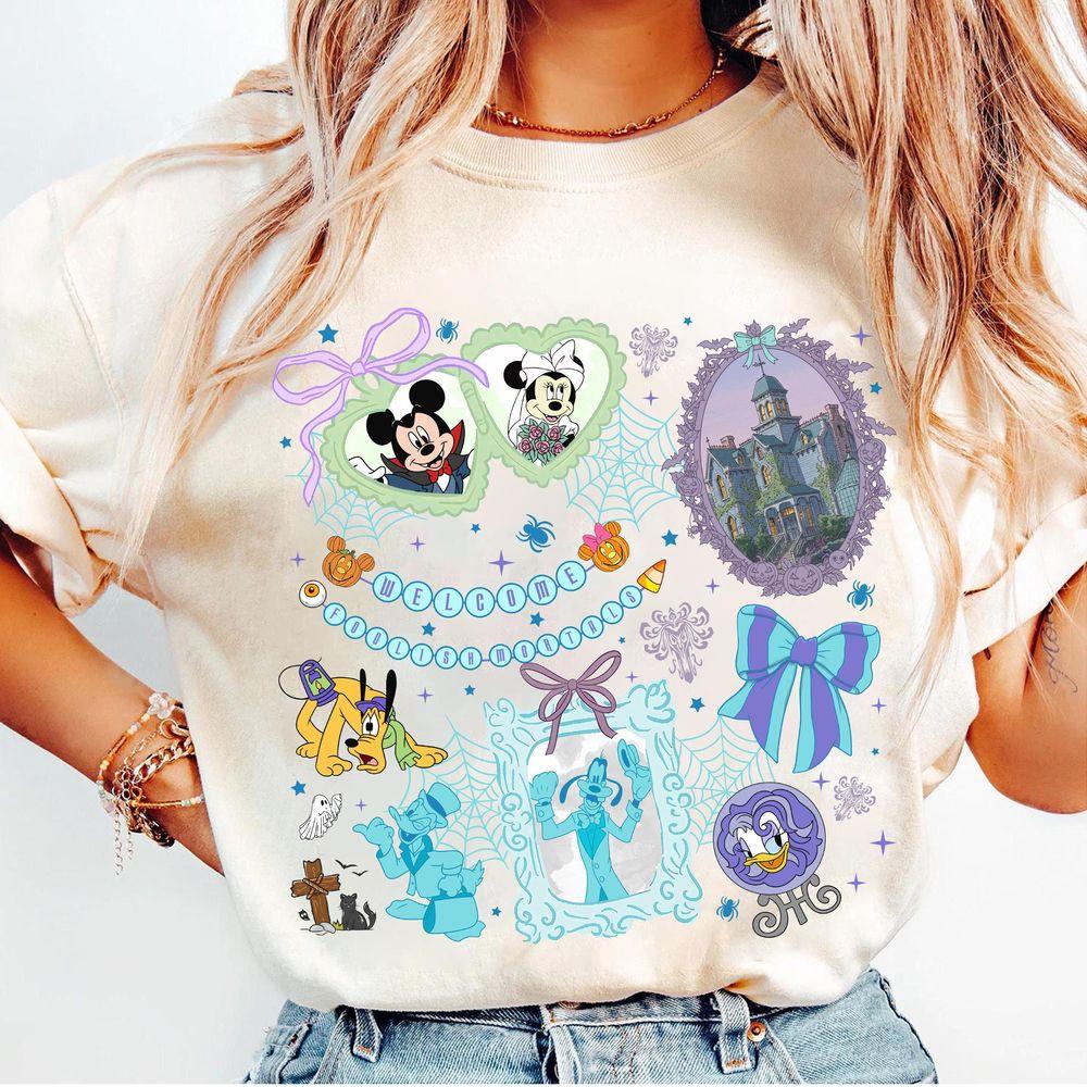 Coquette Bow Mickey And Friends Welcome Foolish Mortals Apparel