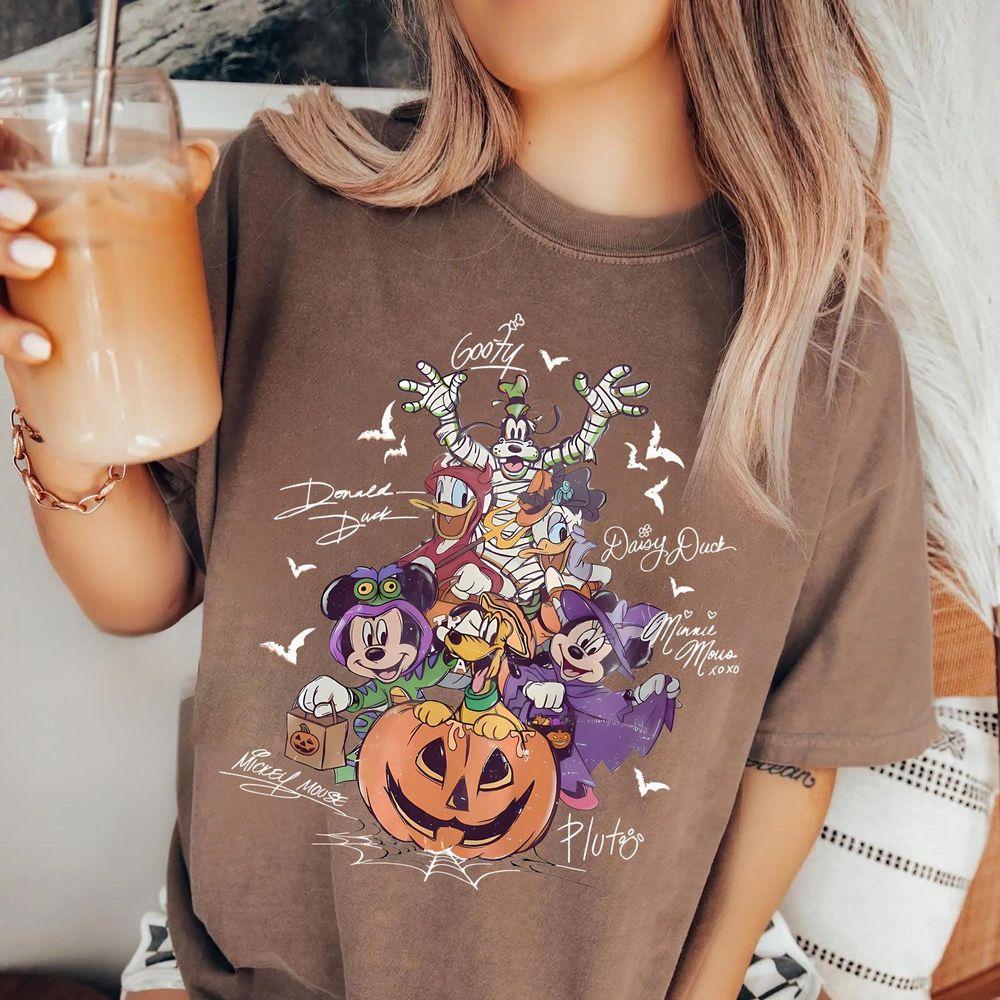Coquette Bow Mickey Friends Halloween Shirt