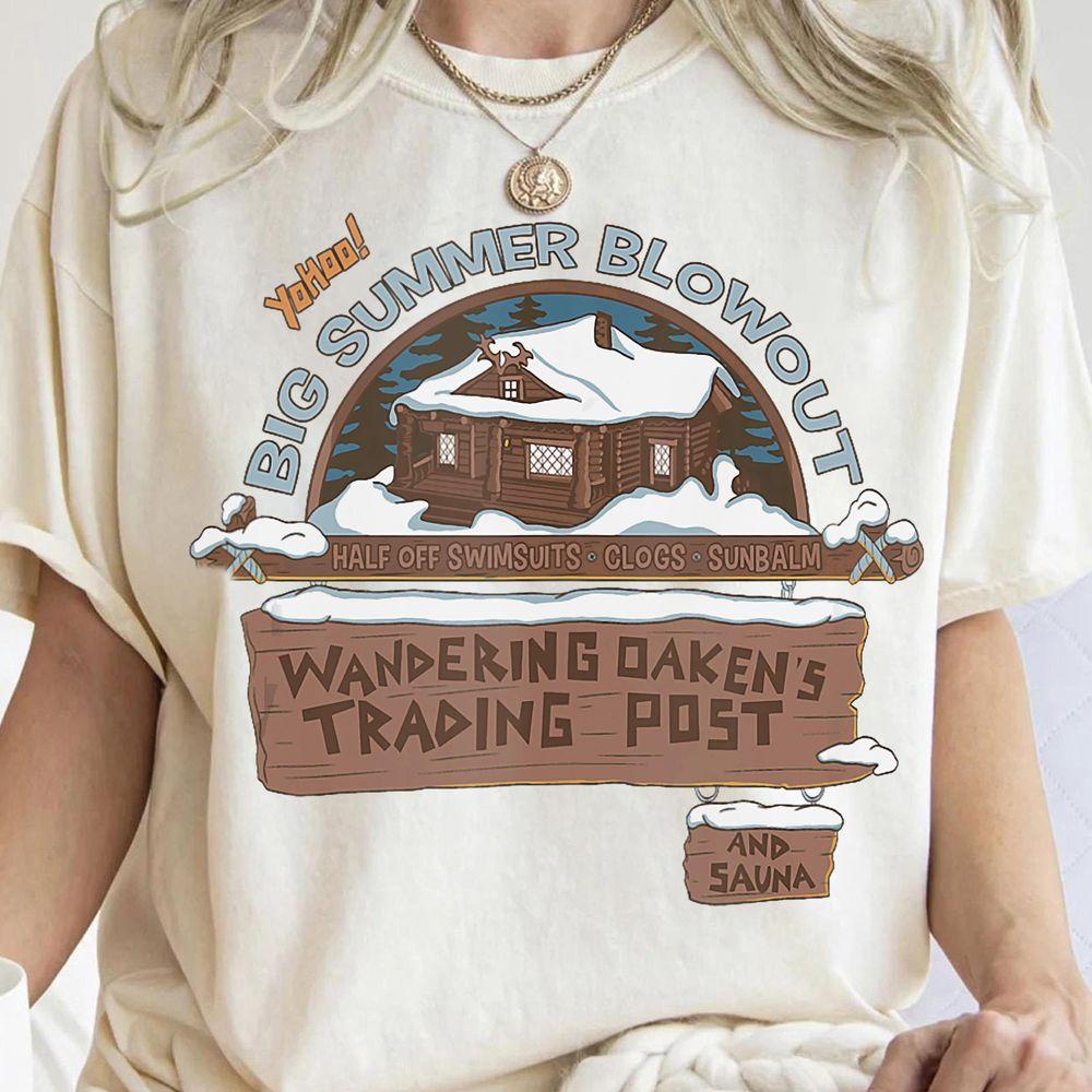Disney Frozen Wandering Oakens Trading Post Vintage Shirt