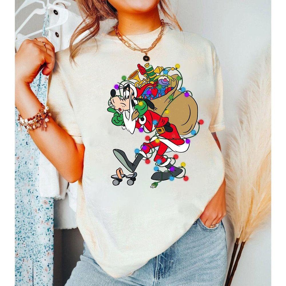 Disney Goofy Santa Clause Christmas Lights Apparel