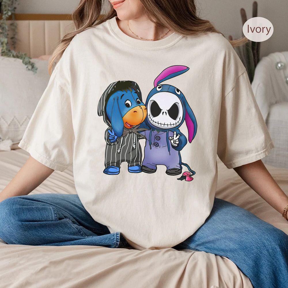 Disney Jack Skellington And Eeyore Halloween Cute Friends Merch