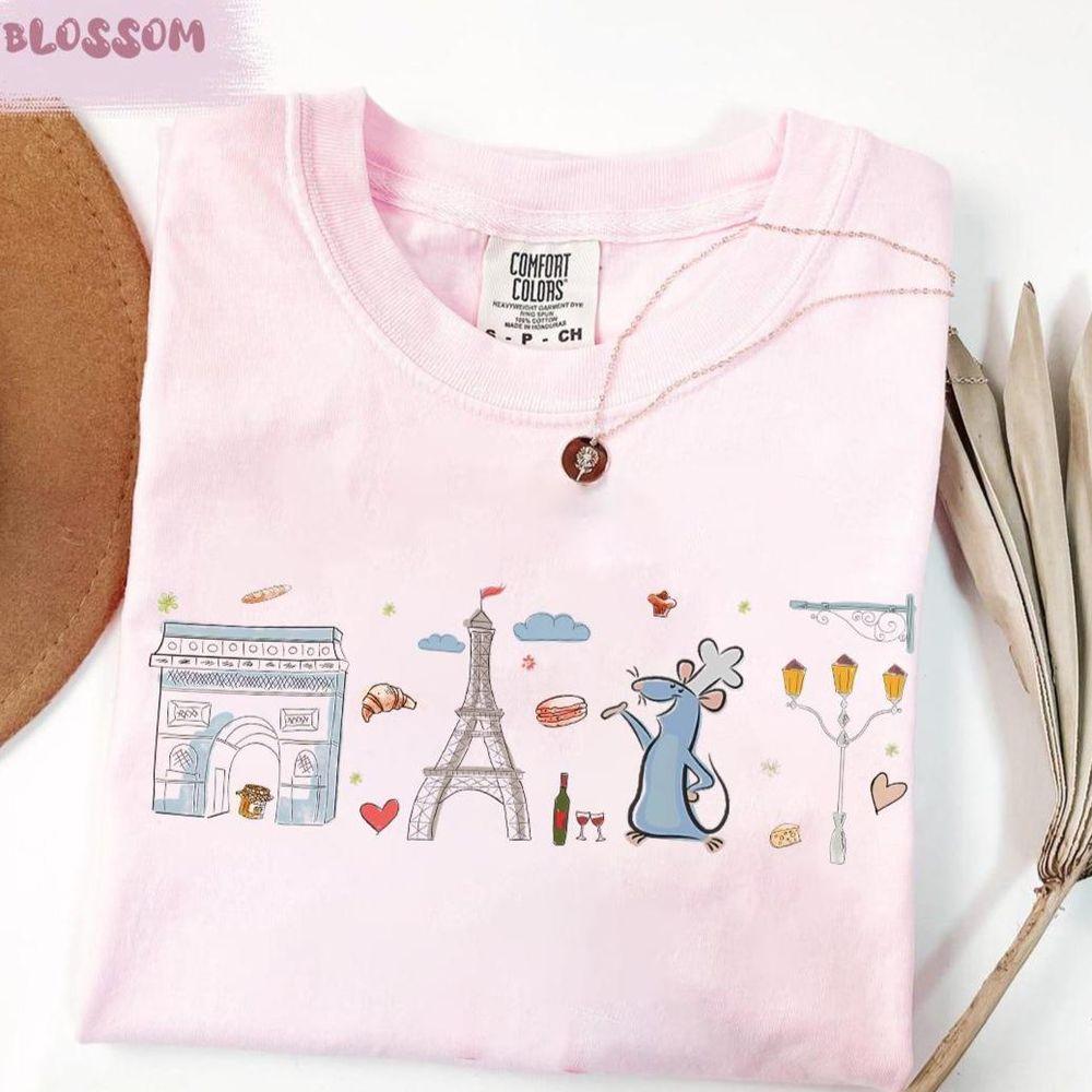 Disney Ratatouille Remy Little Chef Paris Watercolor Apparel