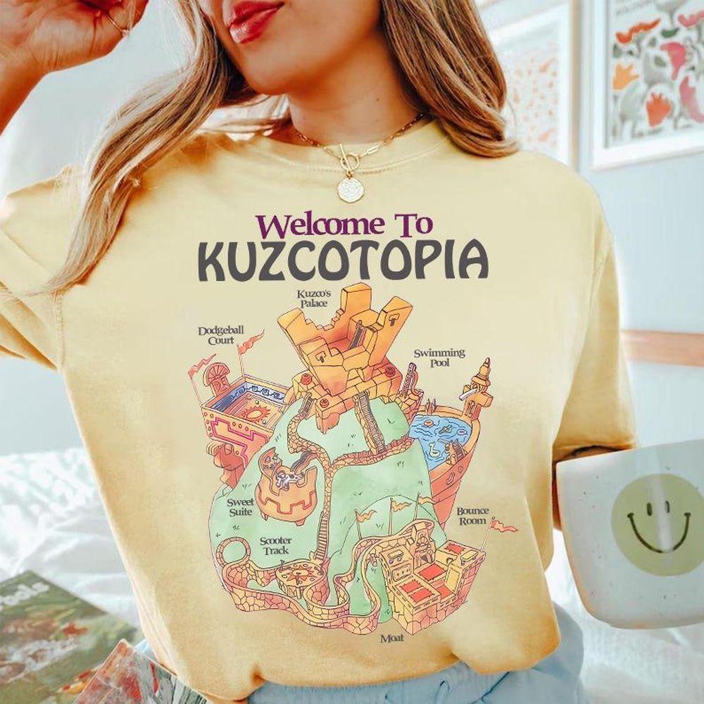 Disney The Emperors New Groove Kuzcotopia Map Apparel