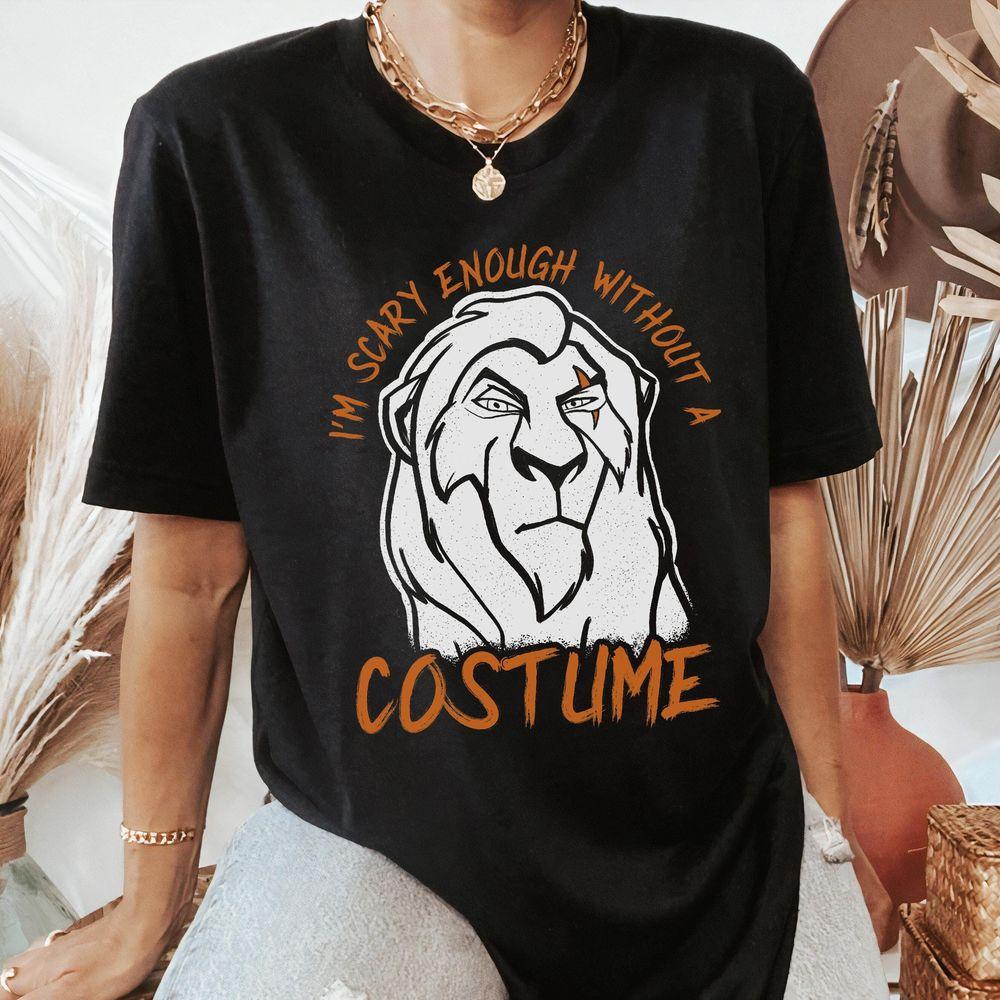 Disney The Lion King Scar Scary Enough Without Costume Halloween Merch