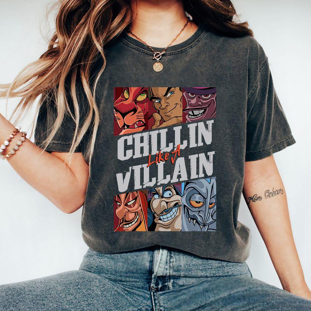Disney Villains Chillin Like A Villain Group Portrait Shirt