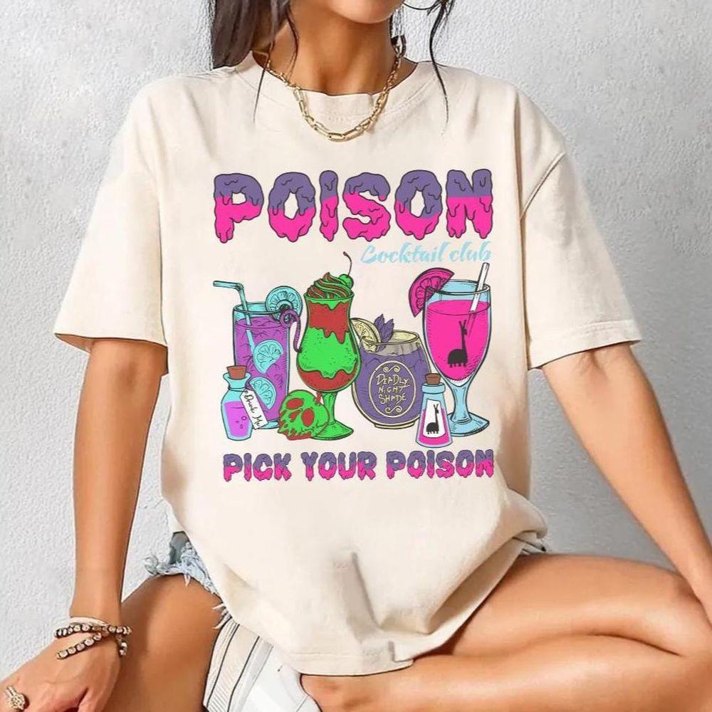 Disney Villains Pick Your Poison Cocktail Club Shirt