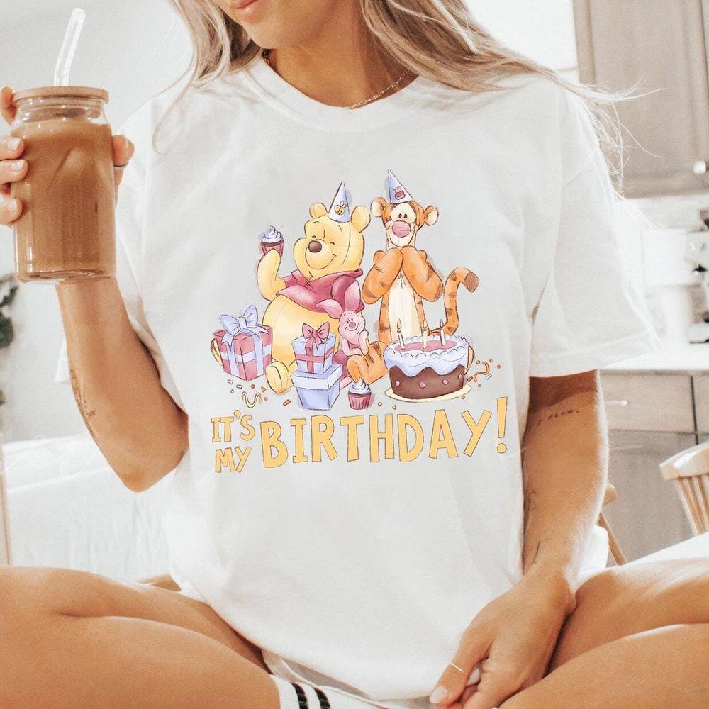 Disney Winnie The Pooh Its My Birthday Retro Merch