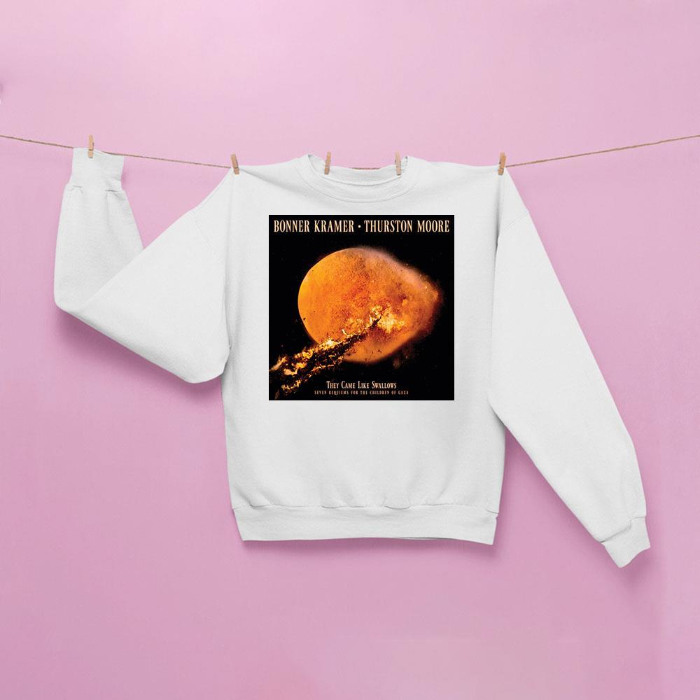 Art Thurston Moore And Bonner Kramer They Came Like Swallows Seven Requiems For The Children Of Gaza Shirt Art Thurston Moore And Bonner Kramer They Came Like Swallows Seven Requiems For The Children Of Gaza Shirt