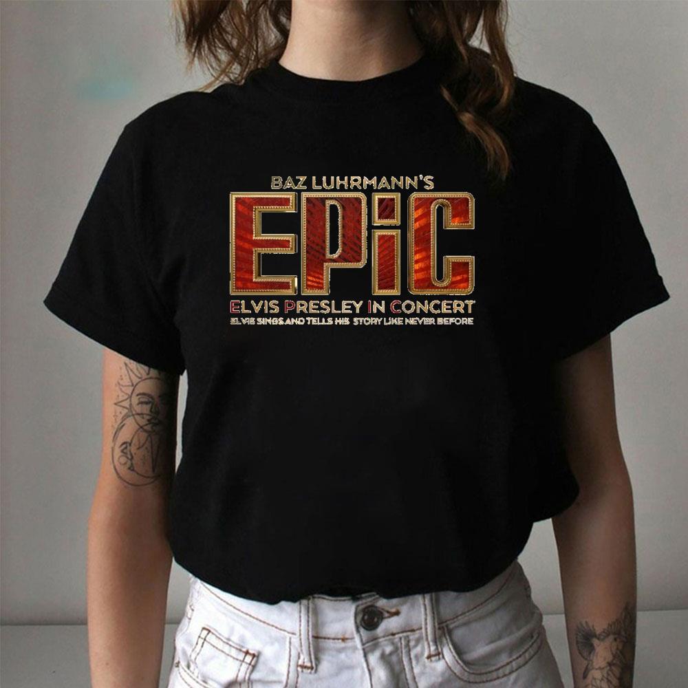 Baz Luhrmanns Epic Elvis Presley In Concert Logo Shirt Baz Luhrmanns Epic Elvis Presley In Concert Logo Shirt