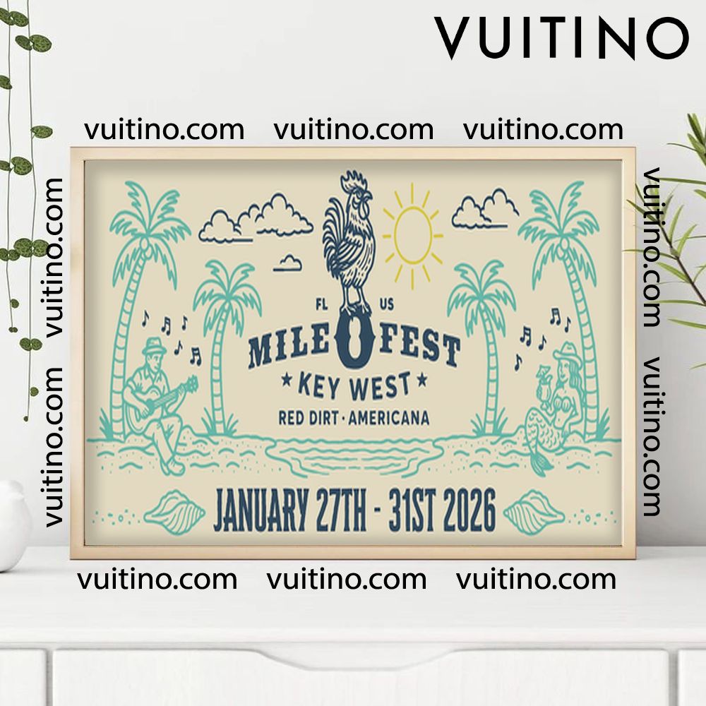 Mile 0 Festival Key West 2026 3 Poster (No Frame) Mile 0 Festival Key West 2026 3 Poster (No Frame)
