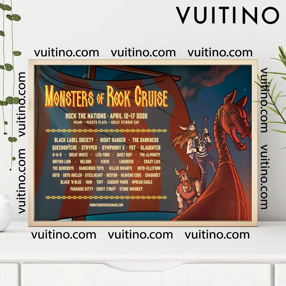 Monsters Of Rock Cruise 2026 1 Horizontal Poster No Frame Monsters Of Rock Cruise 2026 1 Horizontal Poster No Frame