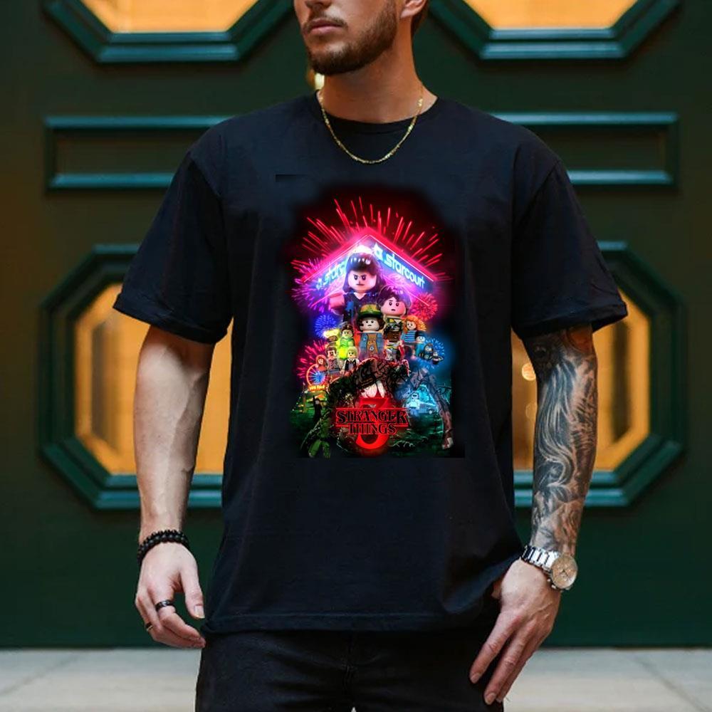 Art Stranger Things And Lego 2025 1 Shirt