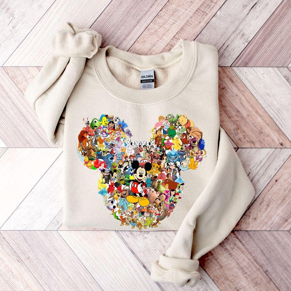 All Disney Characters Nside Mickey Head Merch