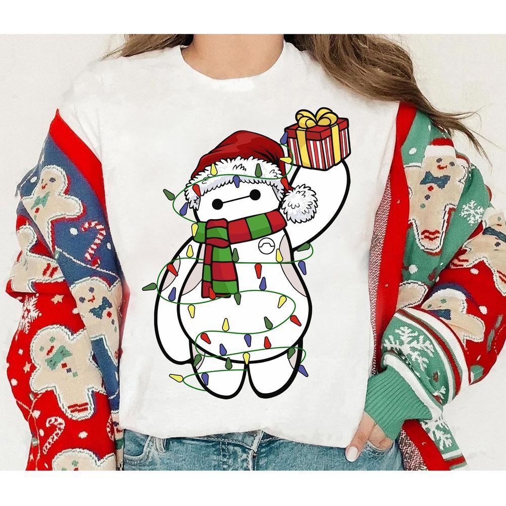 Big Hero 6 Baymax Christmas Lights Shirt
