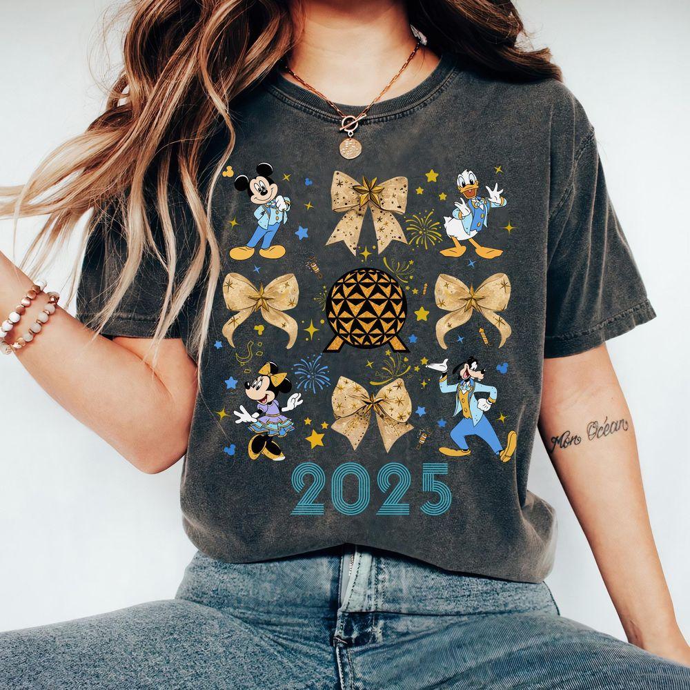 Coquette Bows Mickey And Friends Happy New Year 2025 Merch