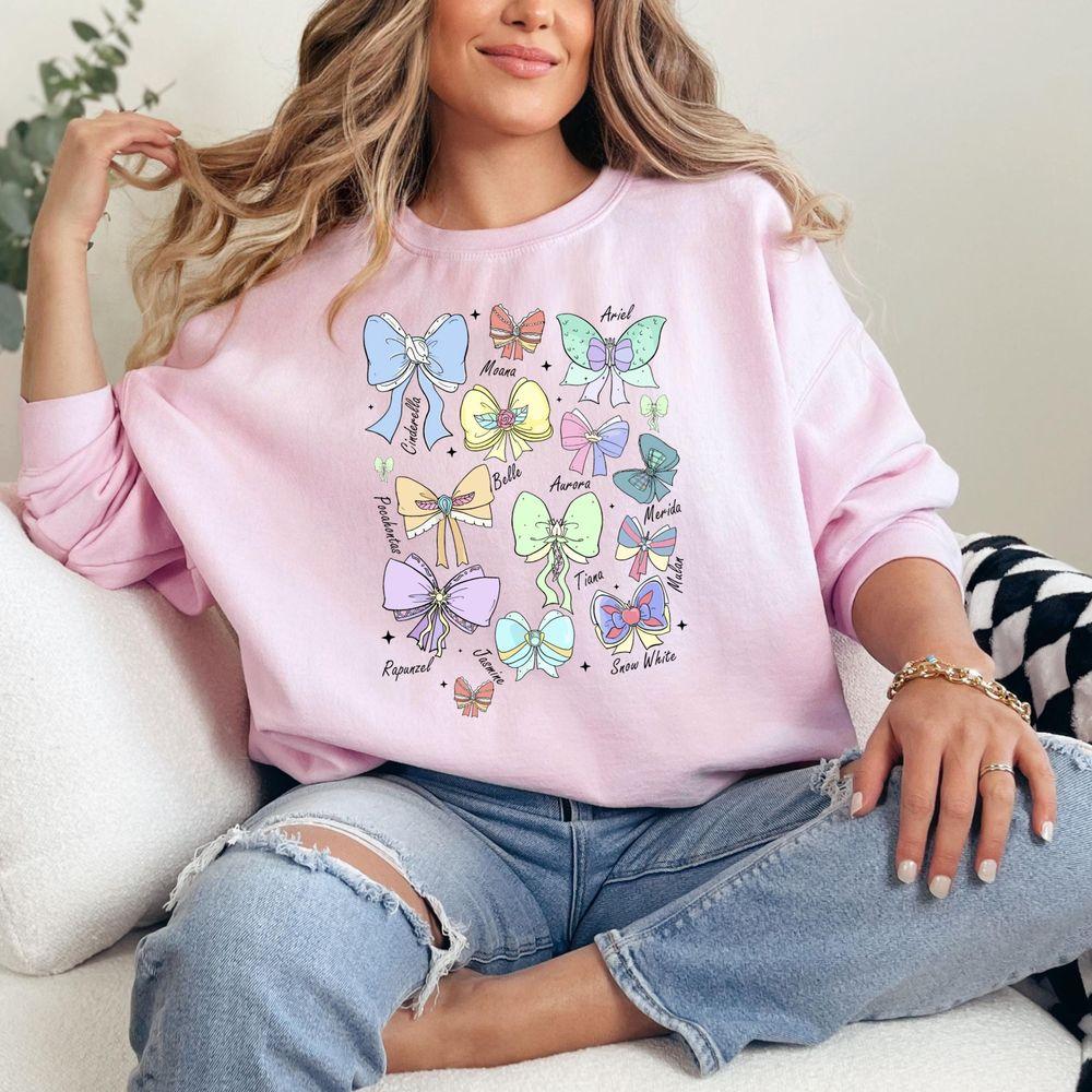 Coquette Bows Watercolor Disney Princess Apparel