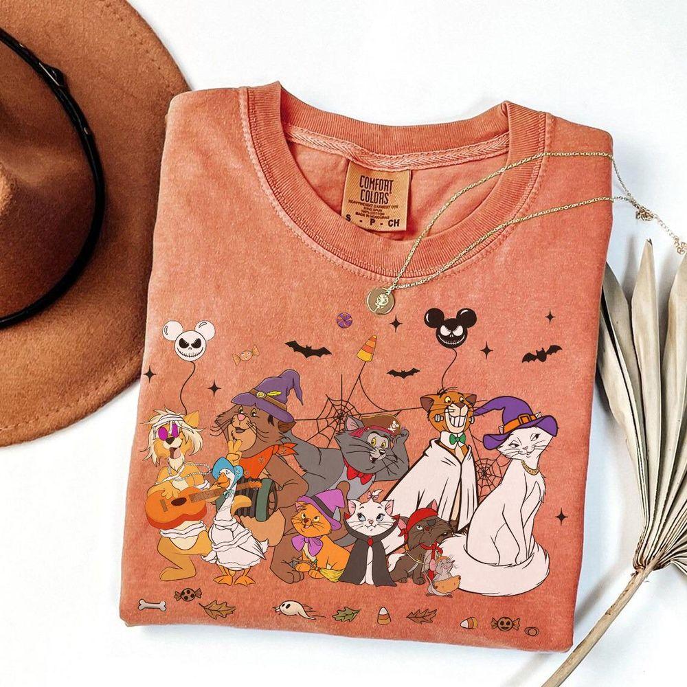 Disney Aristocats All Characters Halloween Shirt