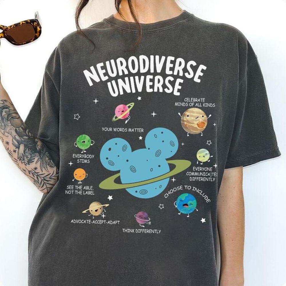 Disney Autism Neurodiverse Universe Mickey Head Apparel