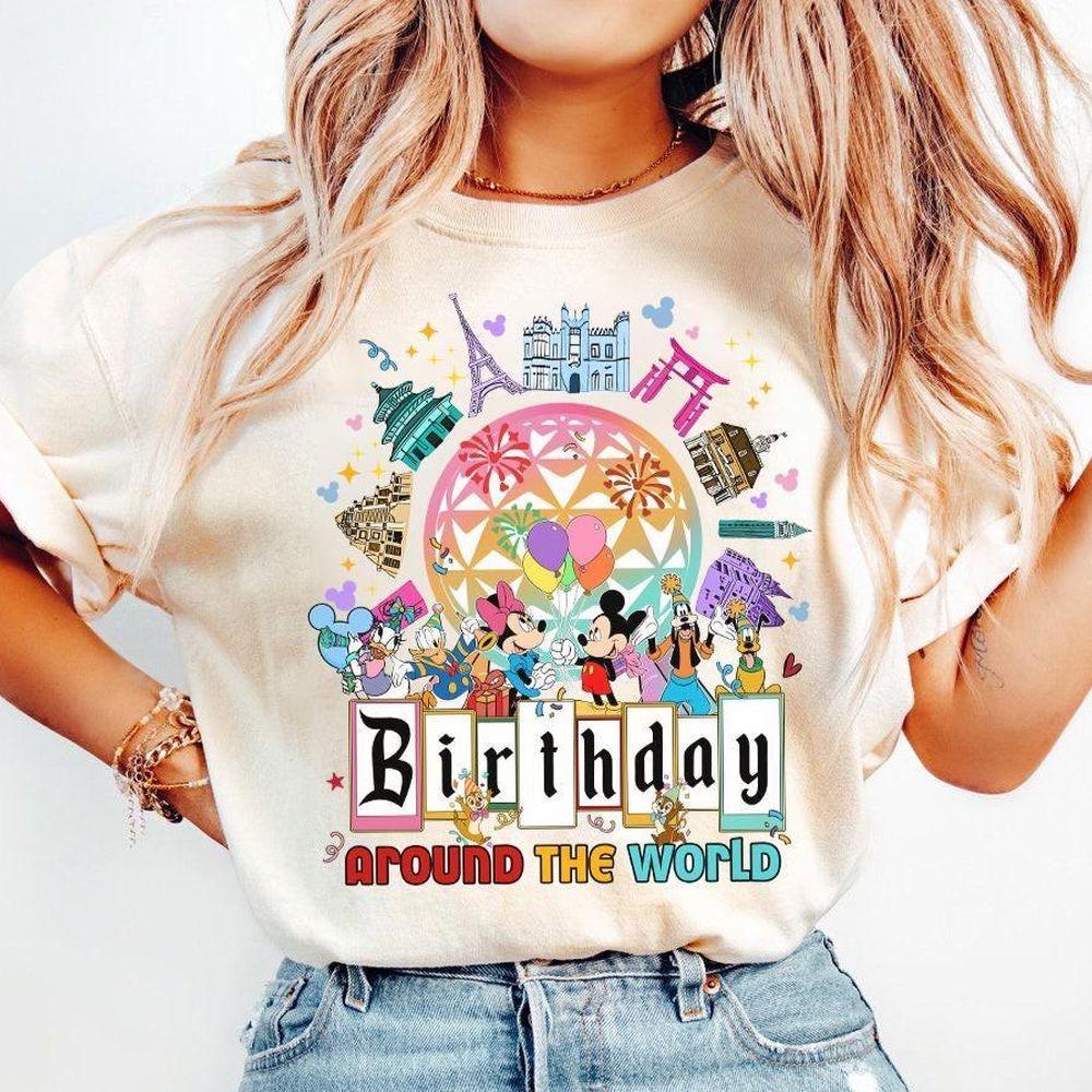 Disney Birthday Around The World Mickey And Friends Apparel