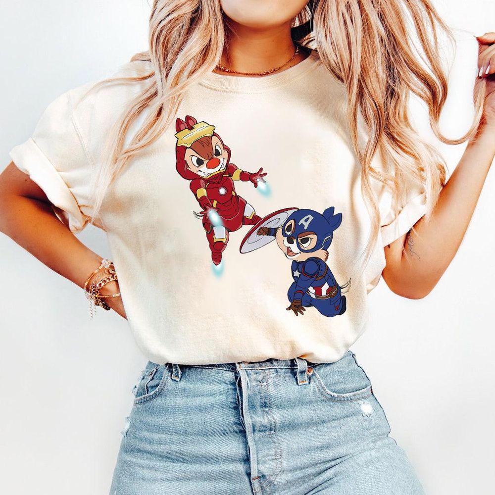 Disney Chip N Dale Costume Marvel Ironman Vs Captain America Apparel