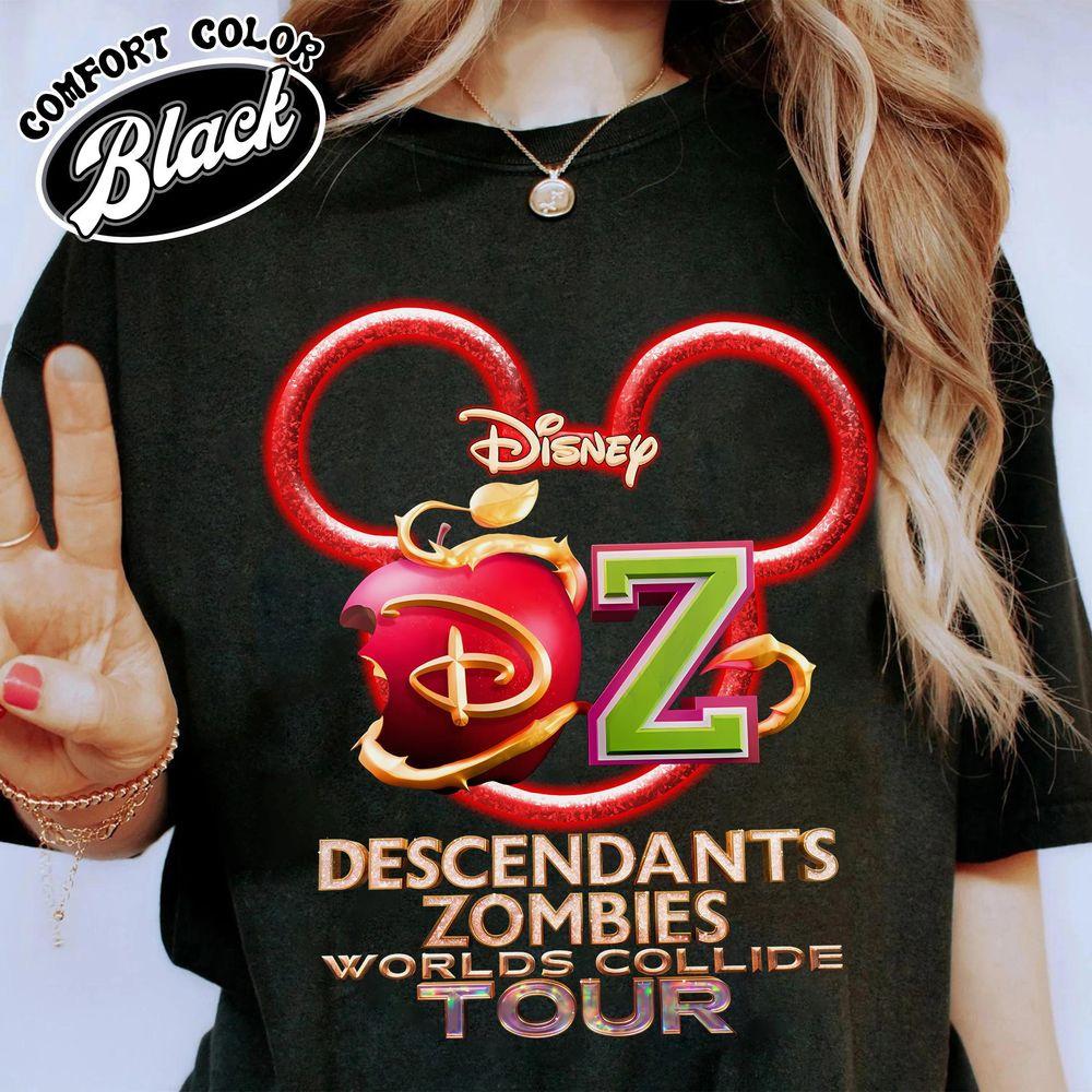 Disney Descendants Zombies Worlds Collide Tour Summer 2025 Logo Concert Apparel