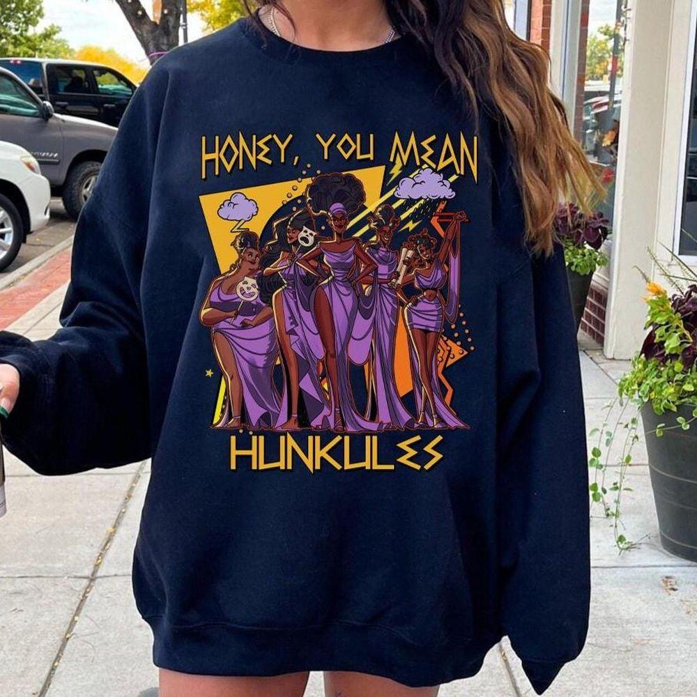 Disney Hercules 1997 Muses Girls Honey You Mean Hunkules Retro 90s Shirt