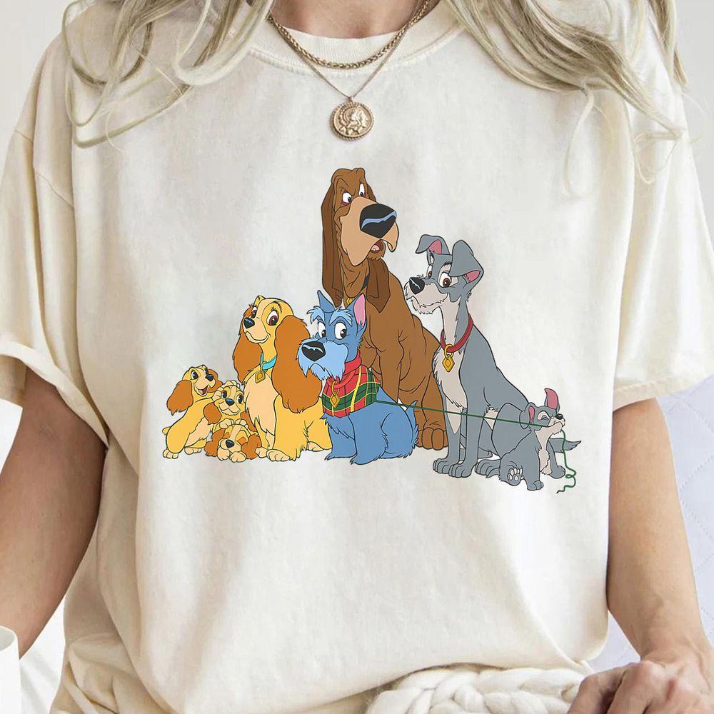 Disney Lady And The Tr Dogs Shirt