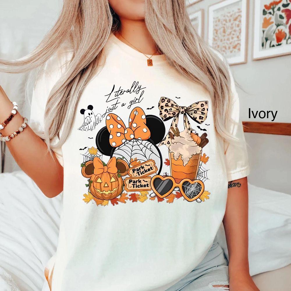 Disney Literally Just A Girl Halloween Shirt