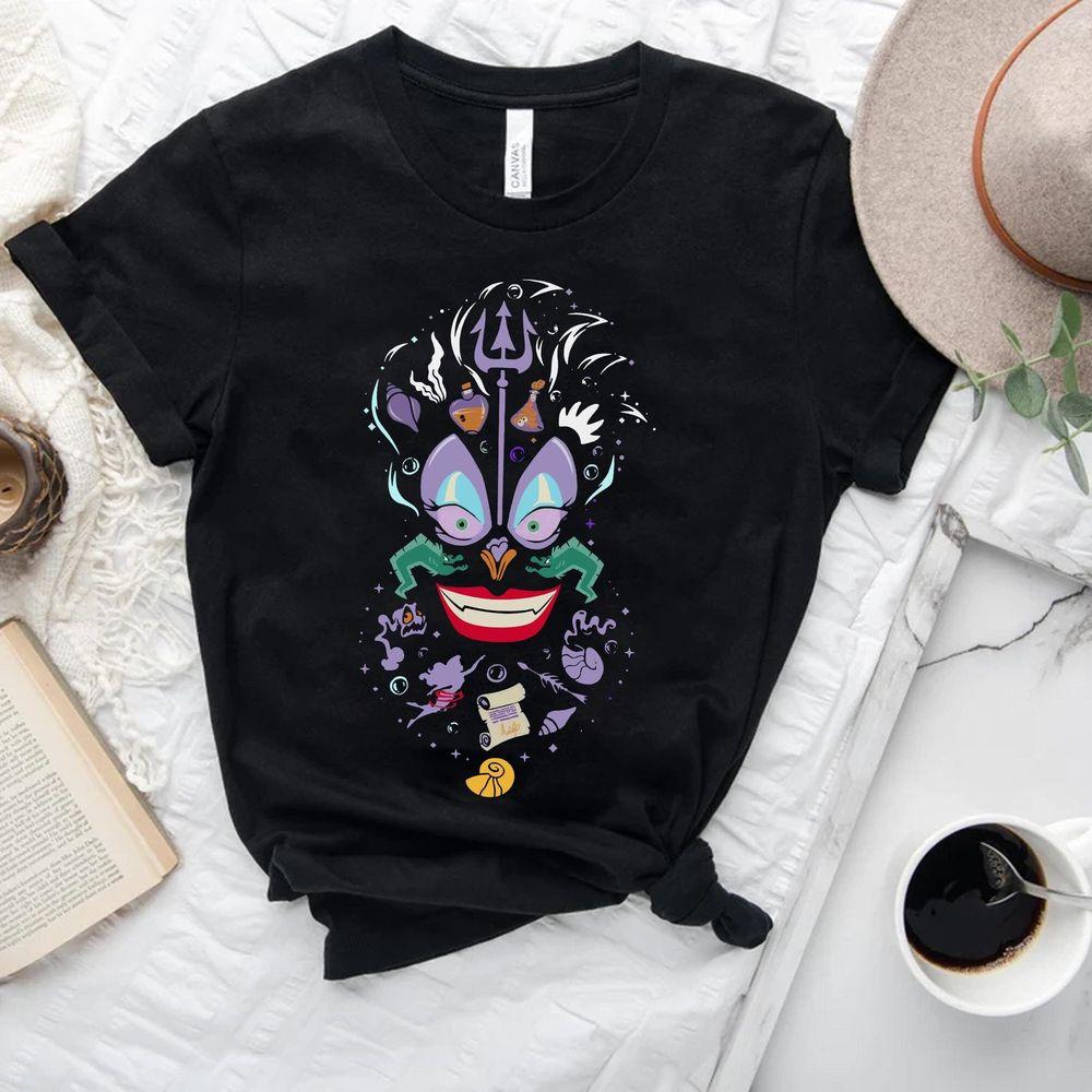 Disney Little Mermaid Ursula Big Face Portrait Apparel