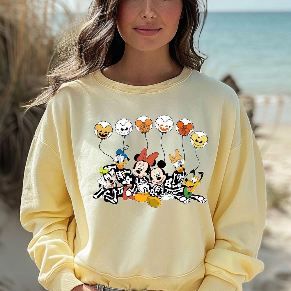 Disney Mickey And Friends Halloween Balloons Shirt