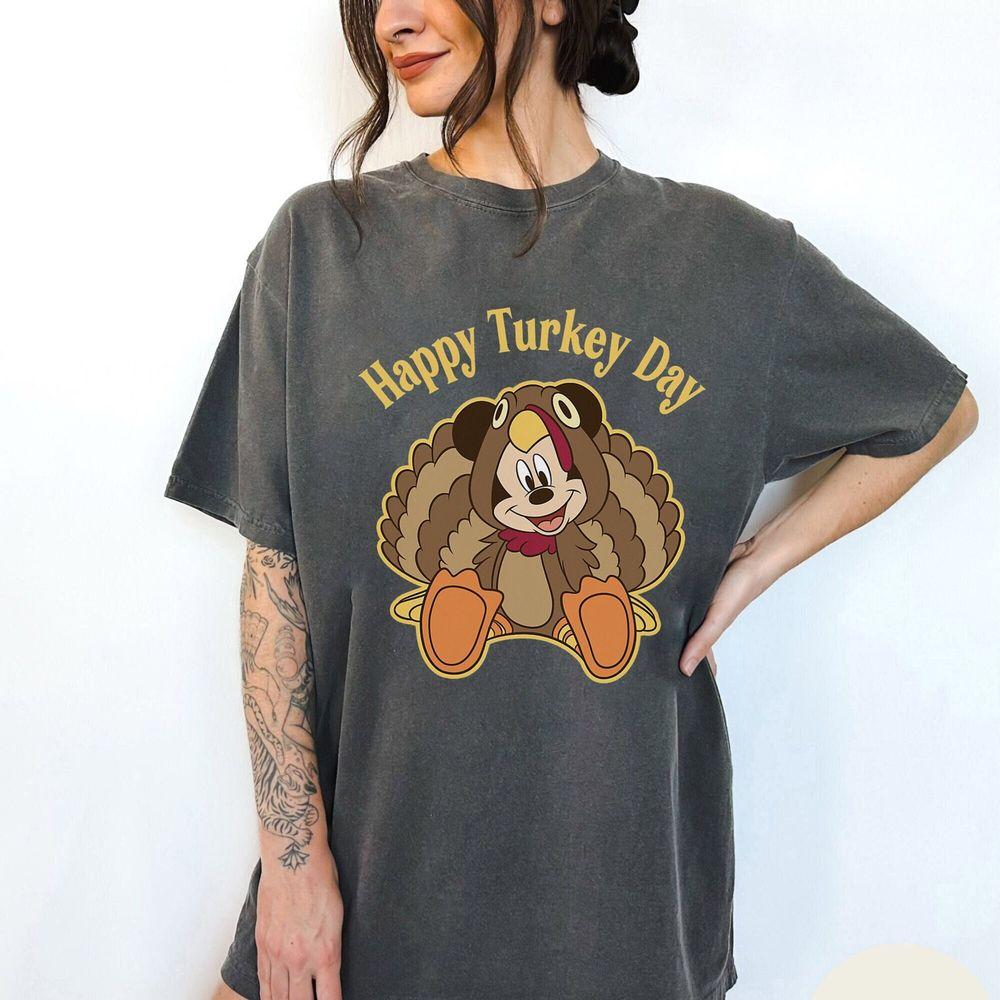 Disney Mickey And Friends Thanksgiving Happy Turkey Day Apparel