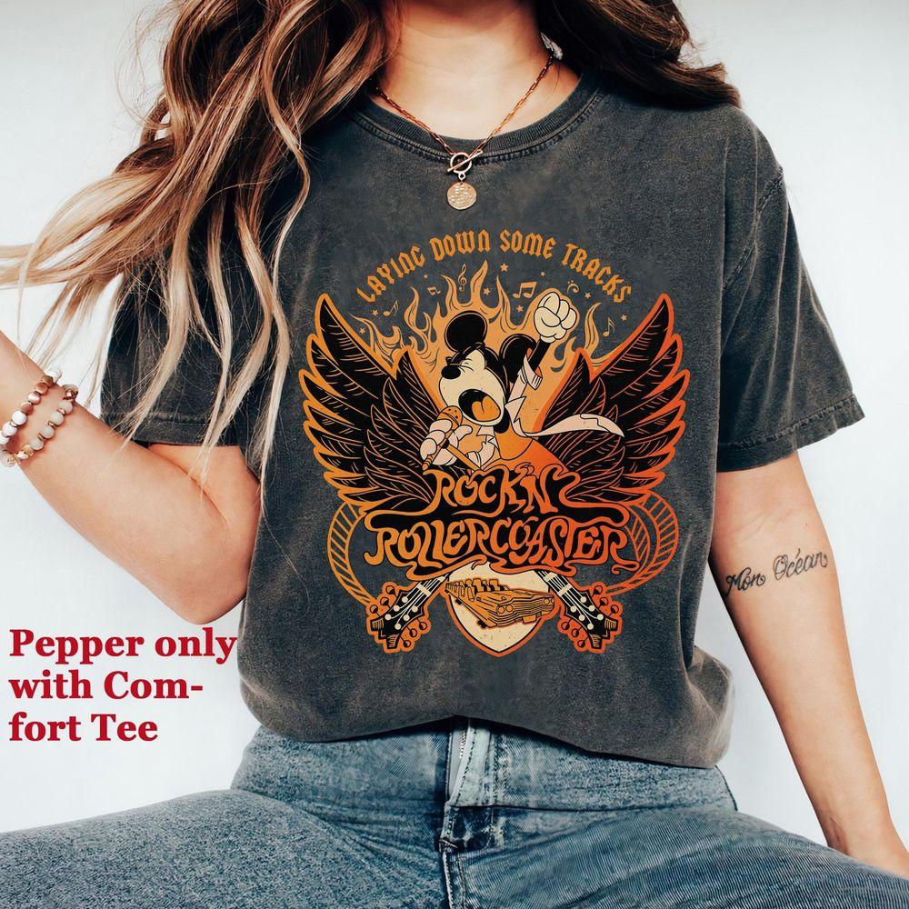 Disney Mickey Singing Rock N Roller Coaster Vintage Apparel