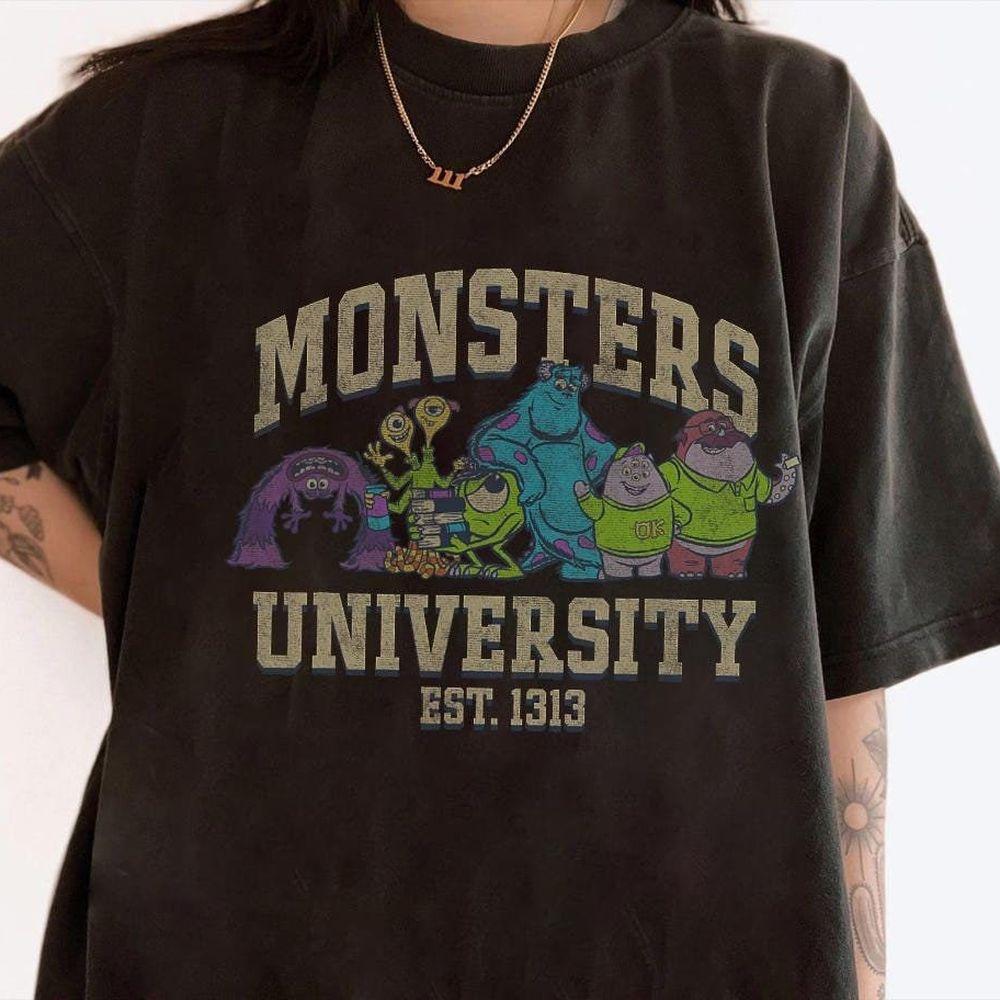 Disney Pixar Monsters University Est 1313 Group Shot Apparel